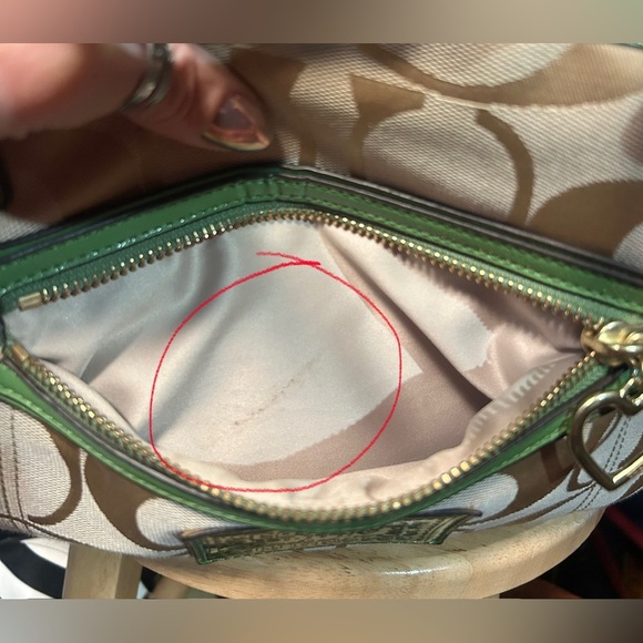 2014 Coach Daisy Signature Jacquard Leather Satchel Bag Collectible w FREE SCARF - Picture 13 of 15